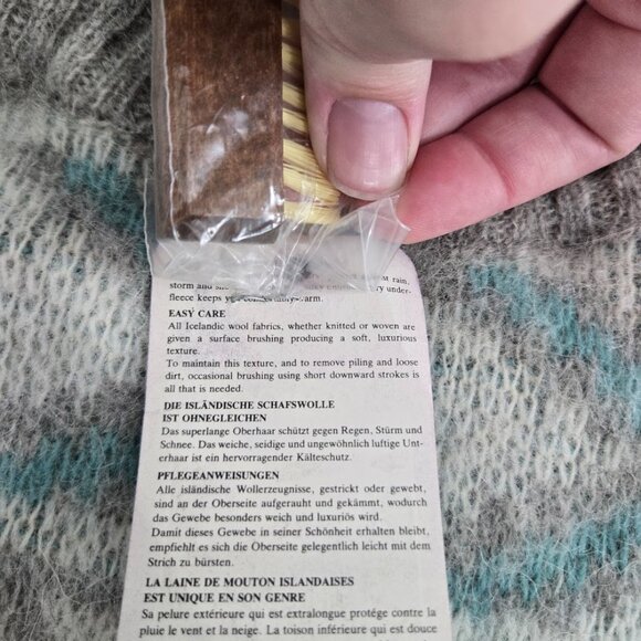 NWT Alafoss Iceland Icewool Nordic Wool Sweater Sz L 44-46 Vintage Ski Oversized - Picture 9 of 11